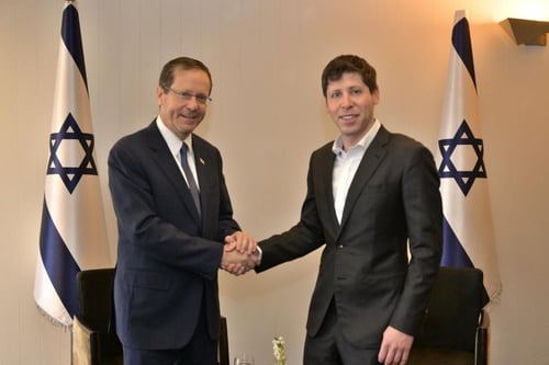 'תיקון עולם משותף': הרצוג נפגש עם מנכ"ל OpenAI