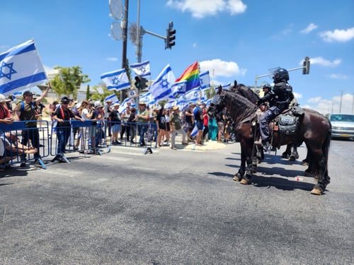 המהומות בירושלים: מפגינים היכו סוסים ונעצרו