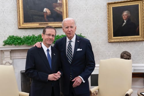 הרצוג נפגש עם ביידן: "המחויבות לישראל איתנה"
