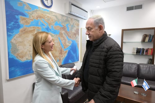 ראש הממשלה נתניהו נפגש עם ראש ממשלת איטליה