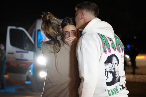 החטופות המשוחררות בתמונות ראשונות בישראל