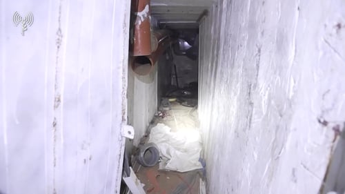 צה"ל חושף: תיעוד המנהרה בה הוחזקו החטופים בעזה