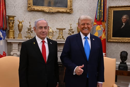 טראמפ מחזק את הסכמי אברהם: "סוריה תכיר בישראל בקרוב"