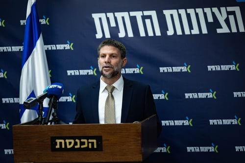 סמוטריץ': ממשלה עם עבאס חמורה יותר מ-7 באוקטובר