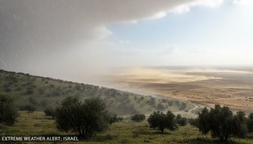 גשם, רוחות ואובך; לקראת מהפך קיצוני. תחזית מזג אוויר