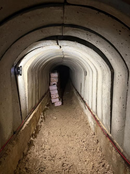 צפו בתיעוד: צה"ל השמיד מנהרה נרחבת של חיזבאללה בלבנון