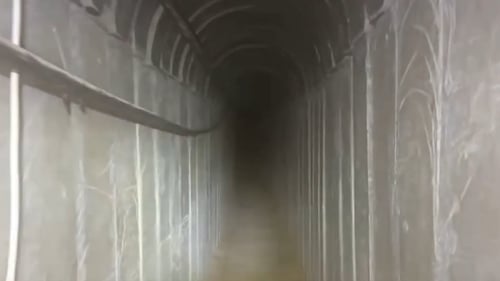 פיצוץ והרס אדיר: מנהרת ענק הושמדה ברצועת עזה. צפו